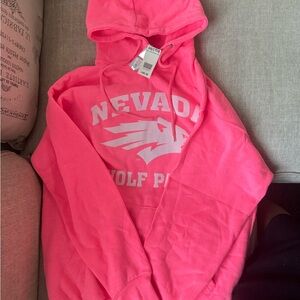 Bright Pink Hoodie with Logo